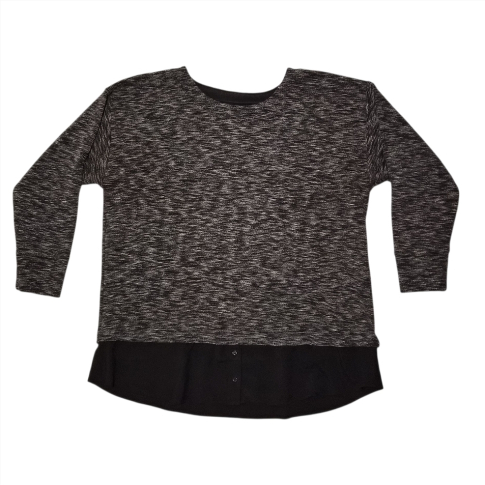 Calvin Klein Sweater Stretch Faux Layer sz 0X